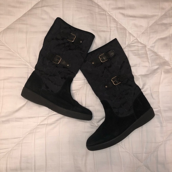 BRAND NEW WORN ONCE Coach Nikole Boots - Picture 2 of 5